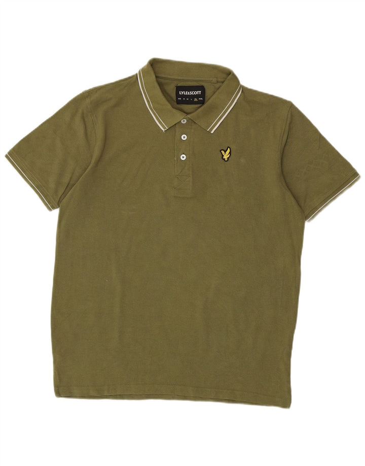 Męska koszulka polo Lyle & Scott XL, bawełniana khaki