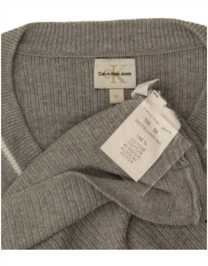 Męski podkoszulek bez rękawów Calvin Klein Jeans, średnioszary, bawełniany