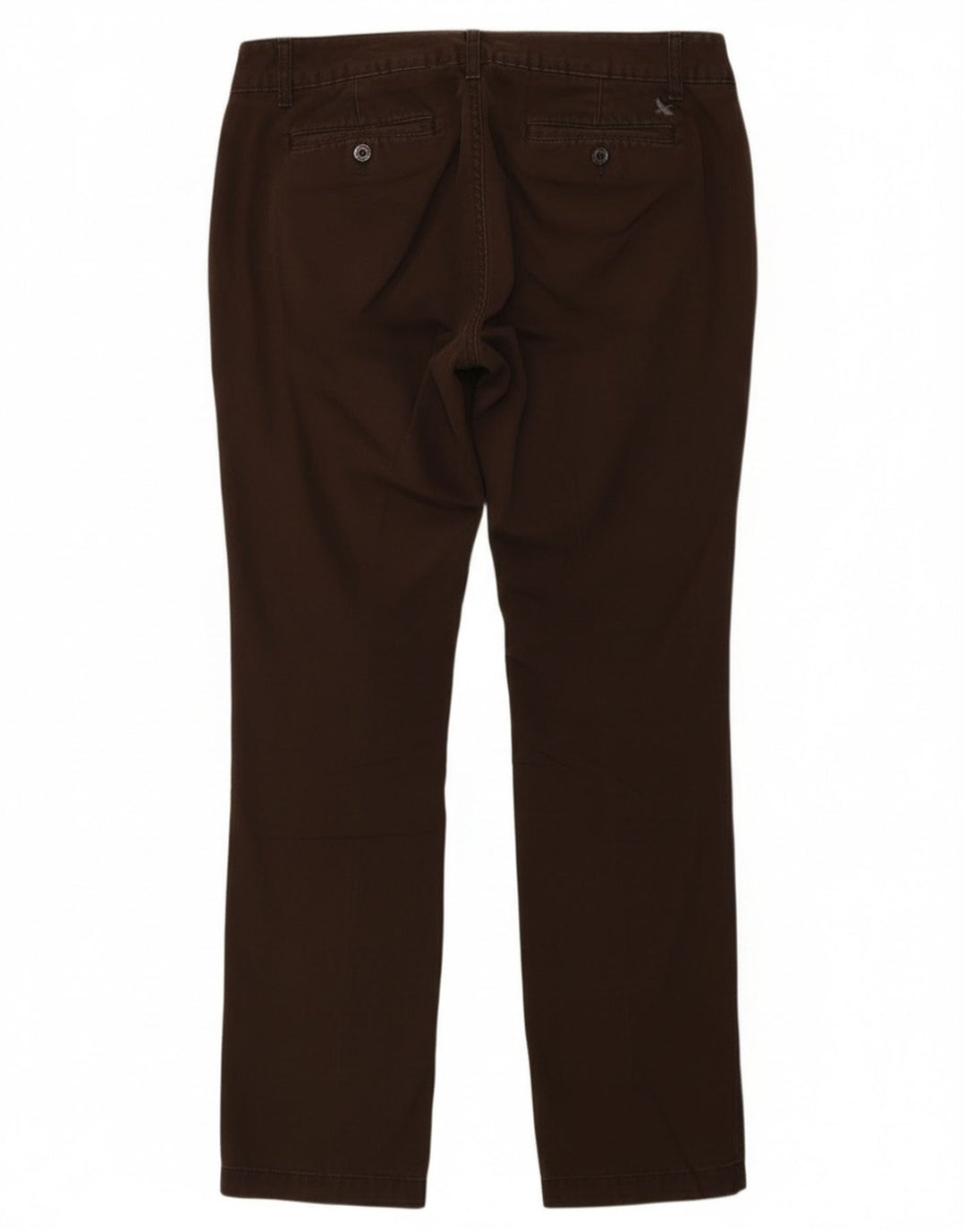 Damskie proste spodnie chino Eddie Bauer US 6 Medium W32 L30 Brązowa bawełna