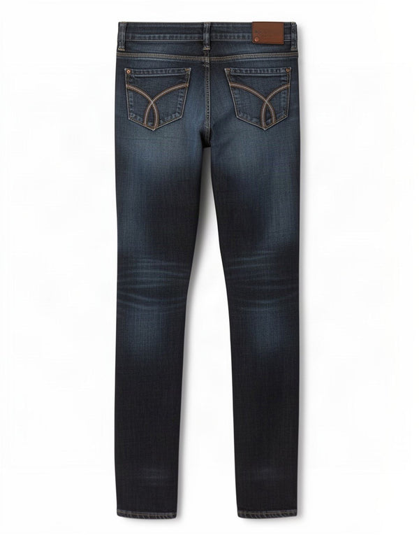 Damskie jeansy Calvin Klein US 4 Small W27 L33 Granatowe, bawełniane