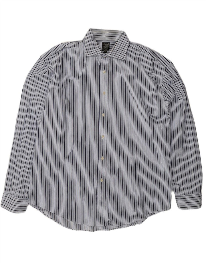 BEST COMPANY Mens Shirt 2XL Blue Striped