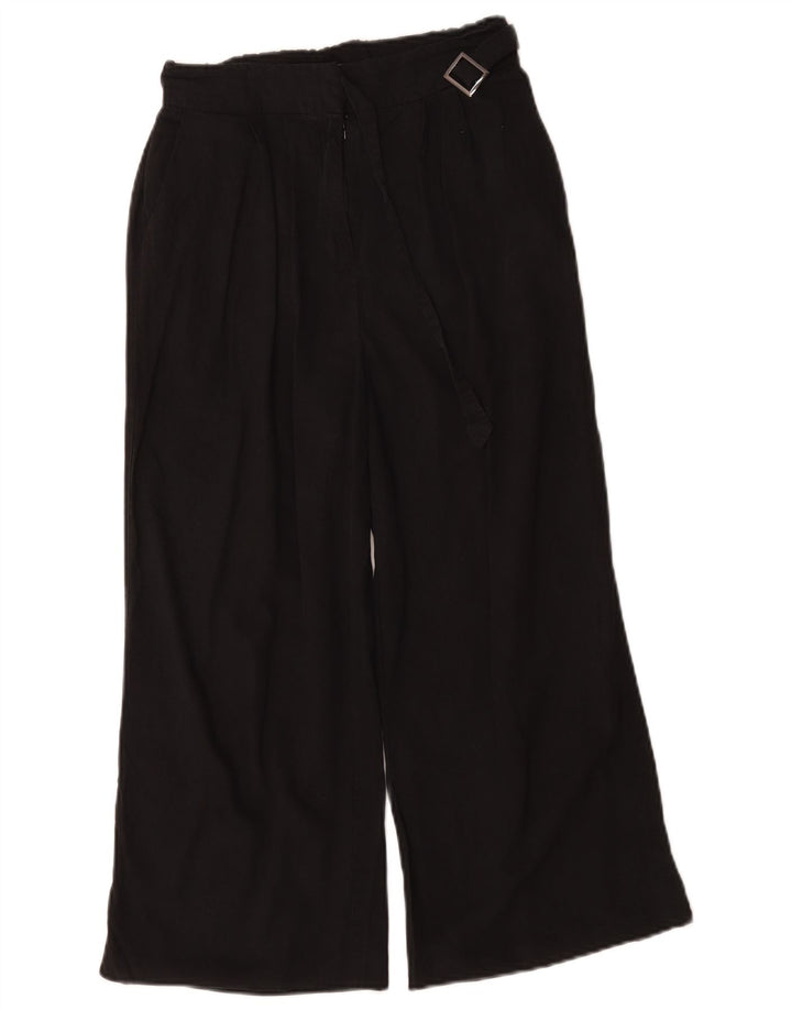 Damskie spodnie z szerokimi nogawkami Oasis W26 L21 czarne