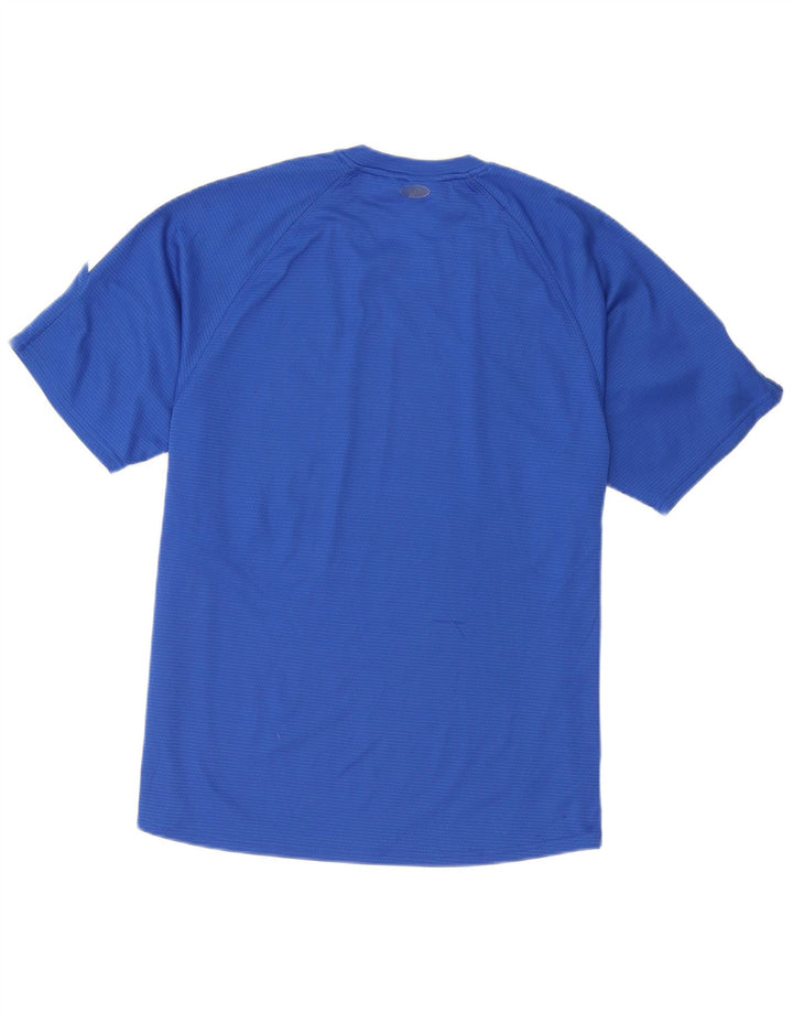 Adidas Męski T-shirt Top Duży Niebieski Poliester