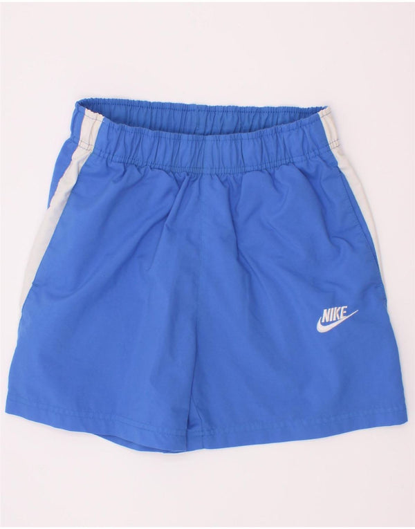 Chłopięce spodenki sportowe Nike 12-13 lat, duże, niebieskie, z blokami kolorów