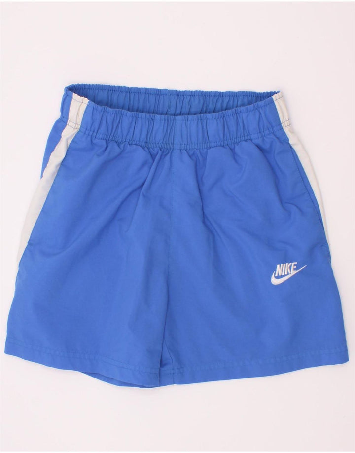 Chłopięce spodenki sportowe Nike 12-13 lat, duże, niebieskie, z blokami kolorów
