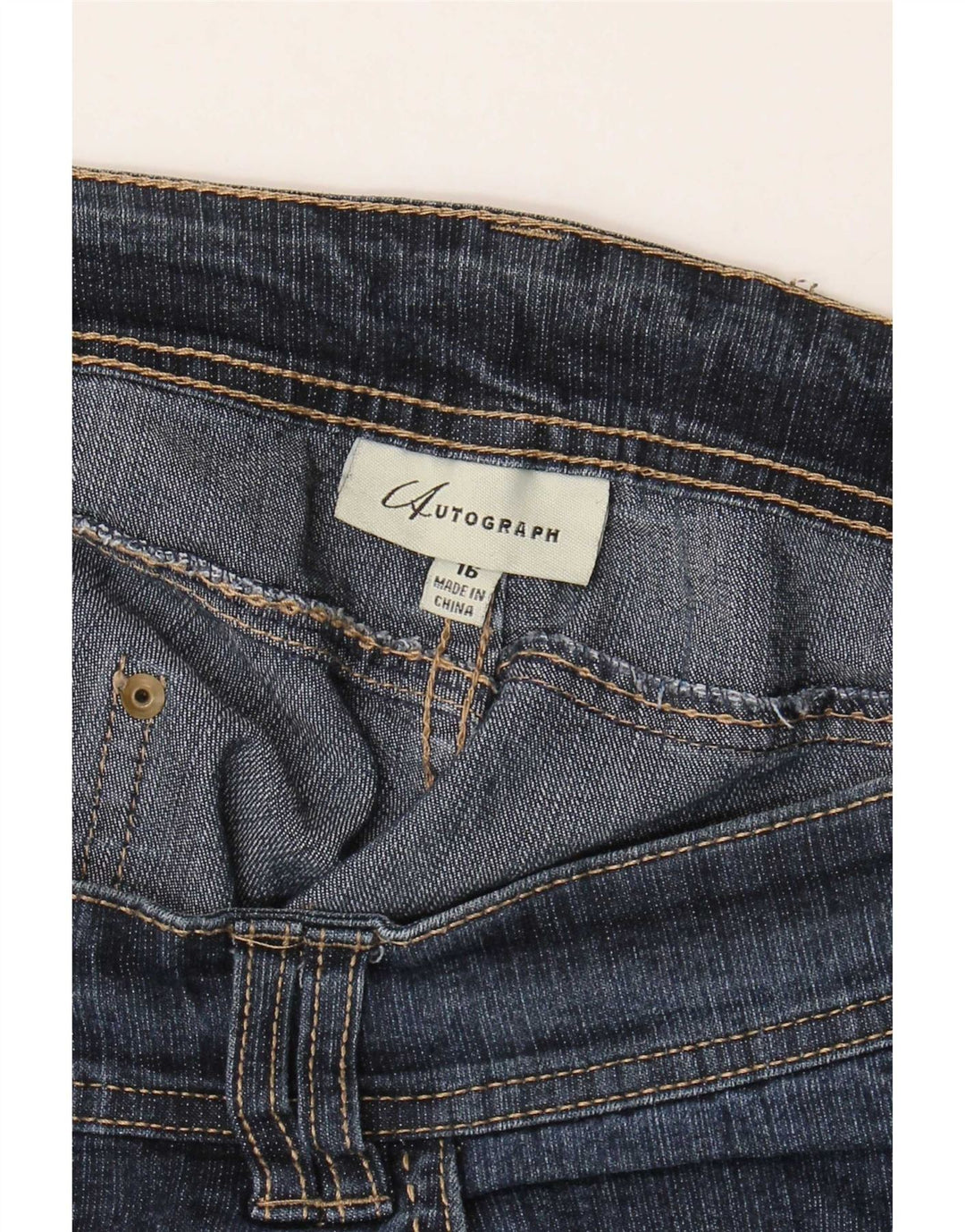 Marks & Spencer Damskie jeansy Bootcut UK 16 Large W36 L30 Granatowe