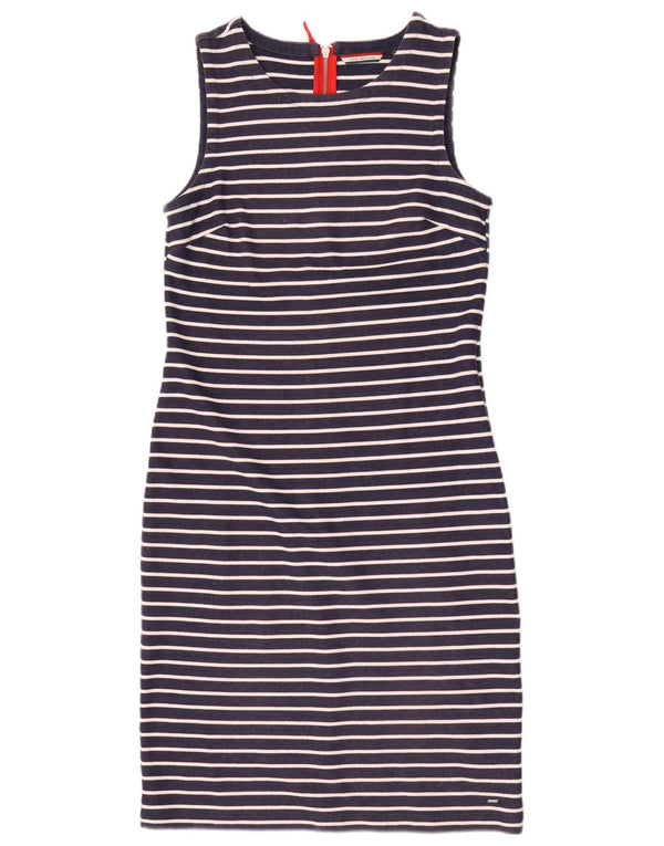 Damska sukienka bez rękawów Tommy Hilfiger UK 14, duże granatowe paski