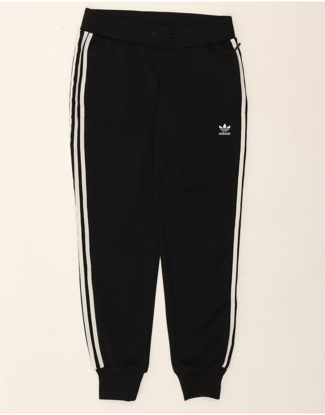 Damskie spodnie dresowe Adidas Joggers UK 12 Średni czarny poliester