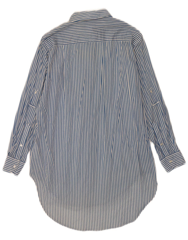 Zara Damska Trafaluc Oversize Sukienka koszulowa UK 4 XS, niebieska, bawełniana w prążki