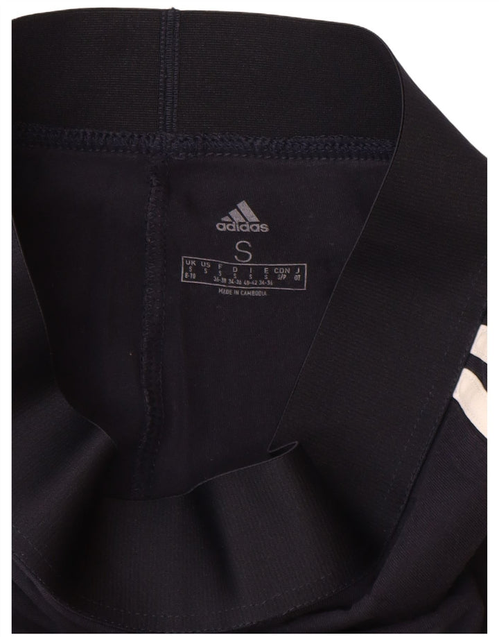 Legginsy Damskie Adidas UK 8/10 Małe Granatowe Bawełniane