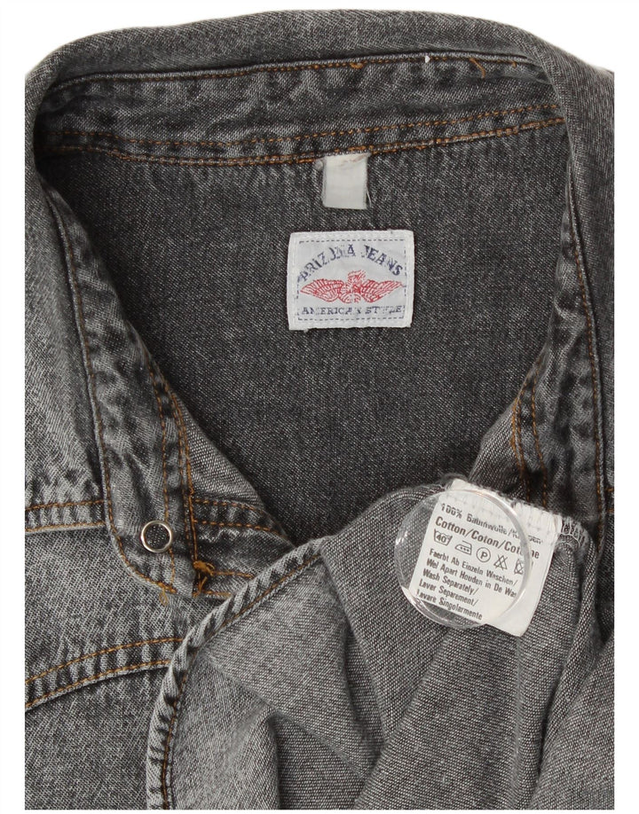 Męska koszula dżinsowa Arizona XL, szara, bawełniana