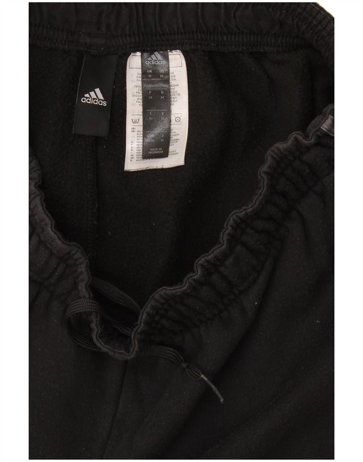 Męskie spodnie dresowe Adidas, średnie czarne, bawełniane