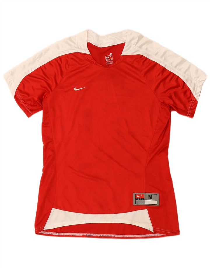 Damska koszulka Nike Fit Dry T-shirt US 8/10, poliester w kolorze średniej czerwieni