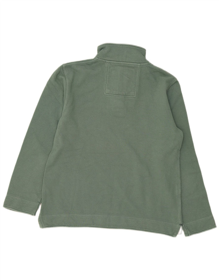 Crew Clothing Męska bluza z zamkiem 1/4 o regularnym kroju, średnia zieleń