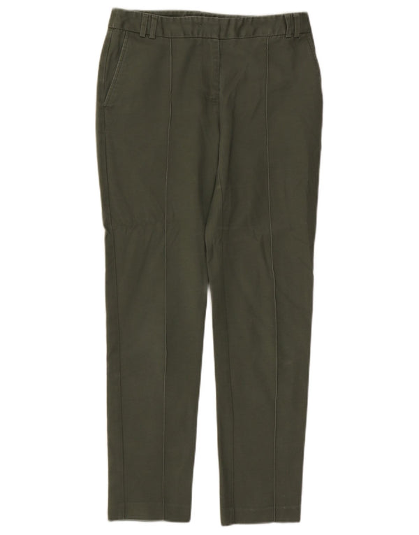 Spodnie damskie OASIS Slim Chino UK 8 Small W26 L27 Zielona bawełna