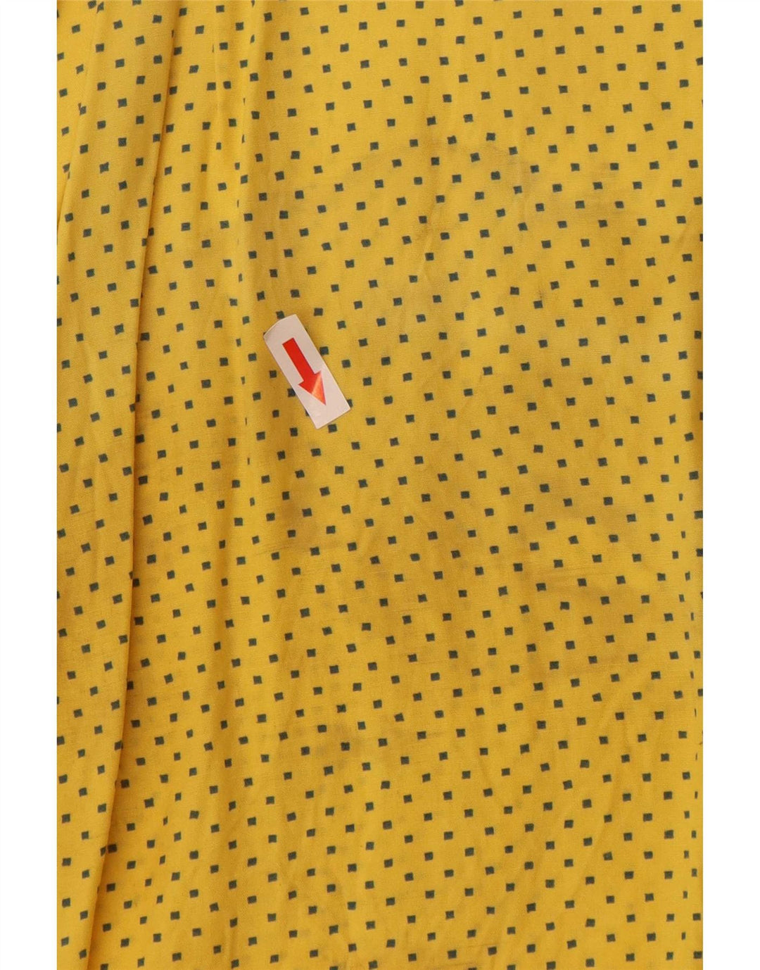 Koszula męska z krótkim rękawem w stylu vintage, duża, żółta wiskoza w cętki
