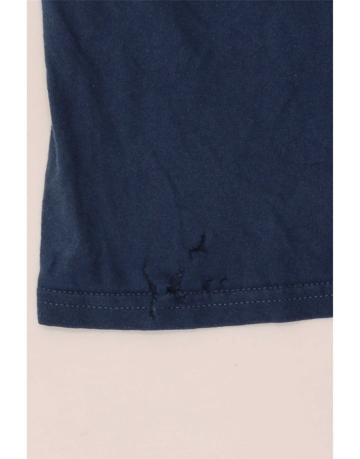 Męska koszulka z grafiką Vans, XL, niebieska, bawełniana