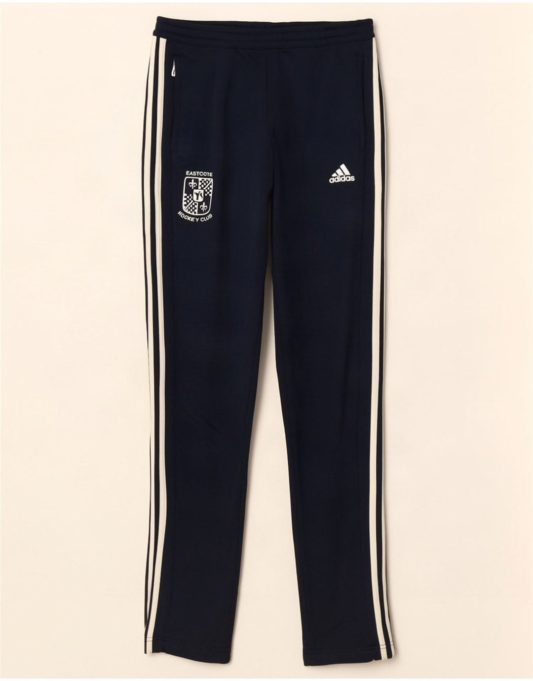 Damskie spodnie dresowe Adidas Graphic UK 8/10 Małe granatowe, poliestrowe