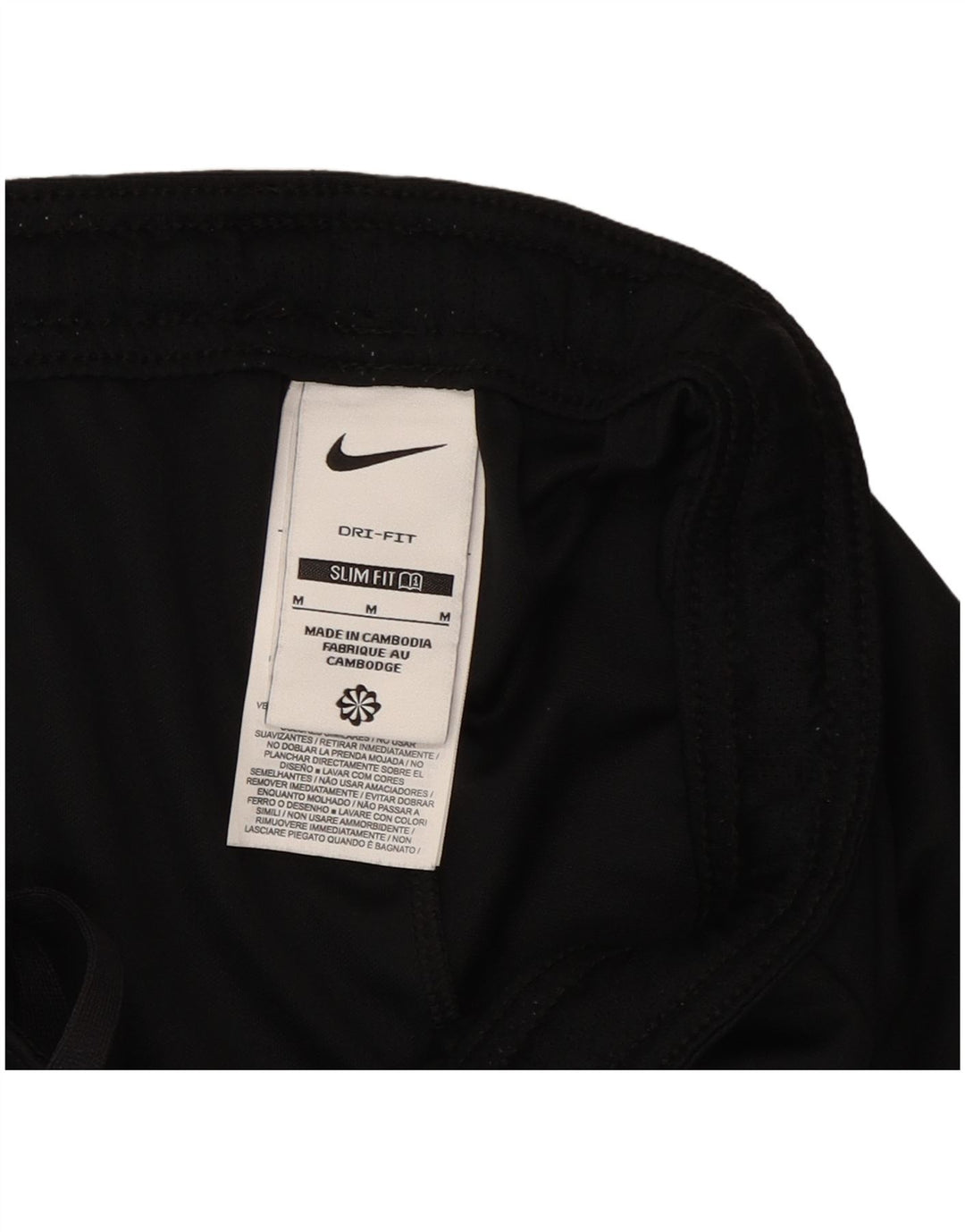 Męskie spodenki sportowe Nike Dri Fit Slim Fit, poliester w kolorze średniej czerni