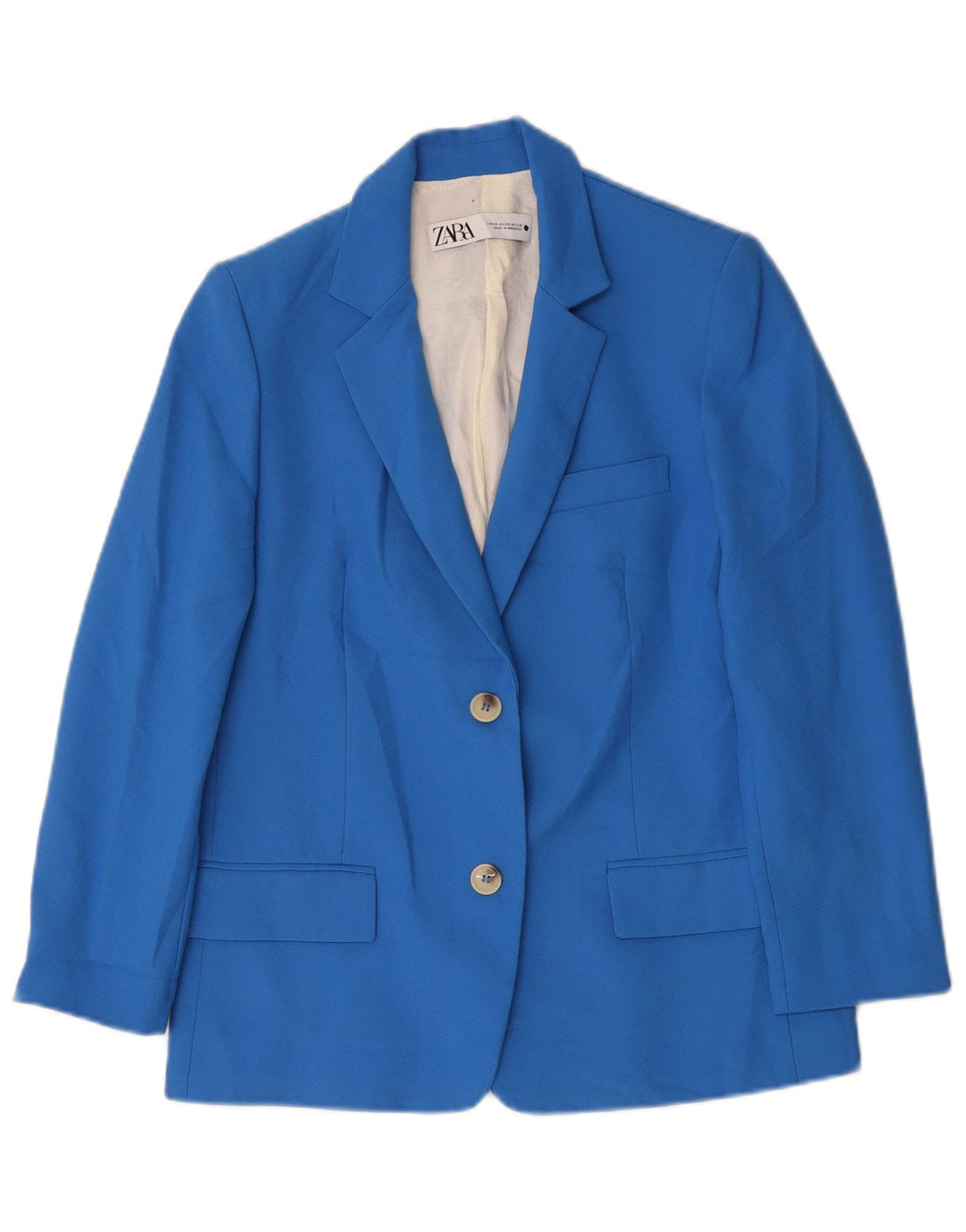 Zara damska marynarka oversize zapinana na 2 guziki UK 6 XS niebieska