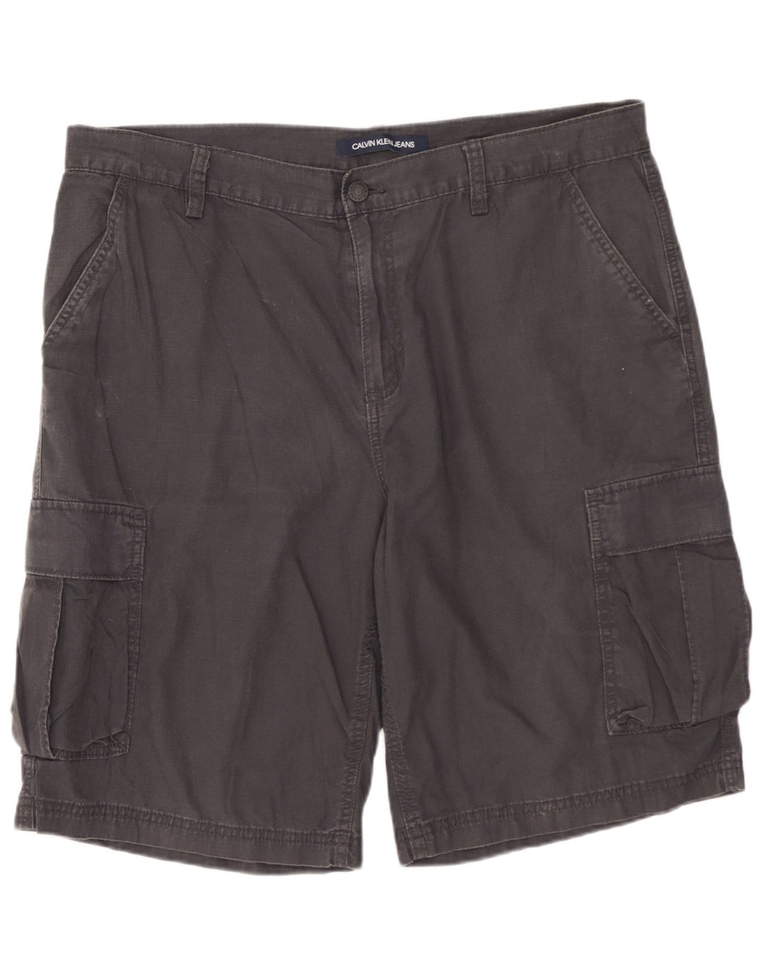 Męskie spodenki cargo CALVIN KLEIN W34, duże, szare, bawełniane