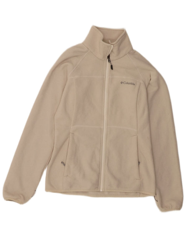 Damska kurtka polarowa Columbia Interchange UK 10, mała, złamana biel, poliester