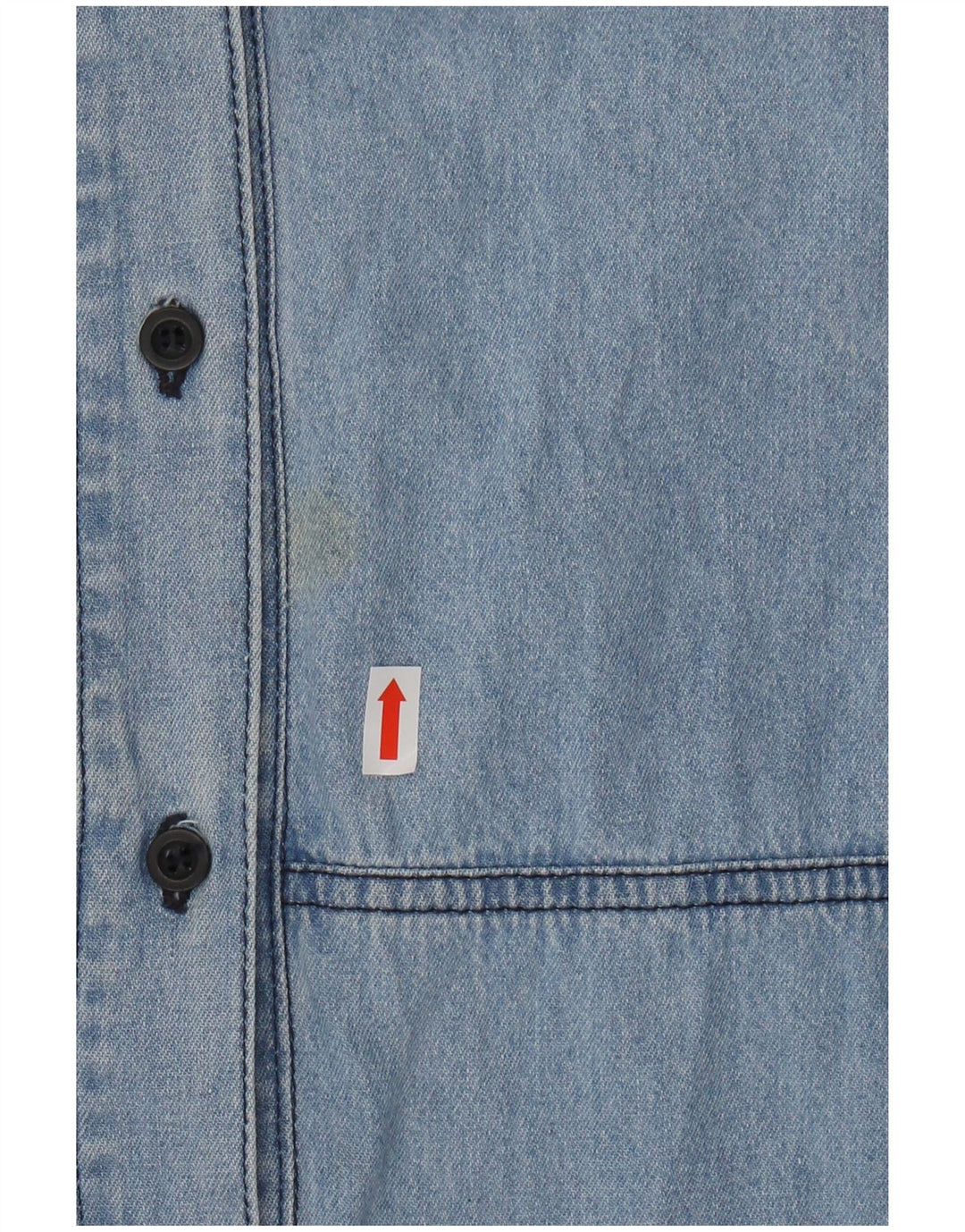 Męska koszula dżinsowa z krótkim rękawem CARRERA, rozmiar 43/44 XL, niebieska, bawełniana