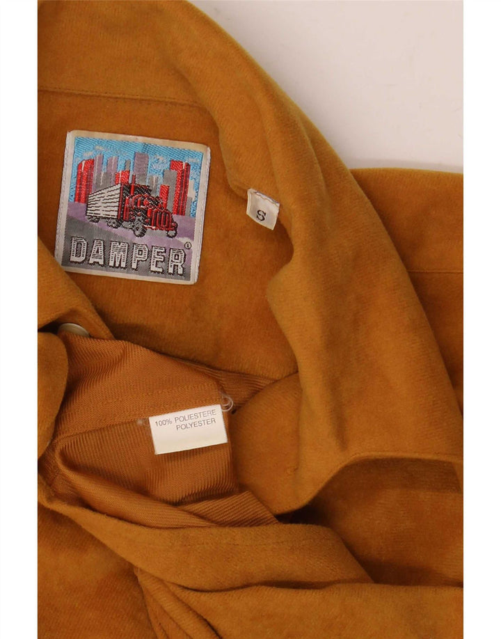 Koszula męska w stylu vintage, mała, beżowa, poliester
