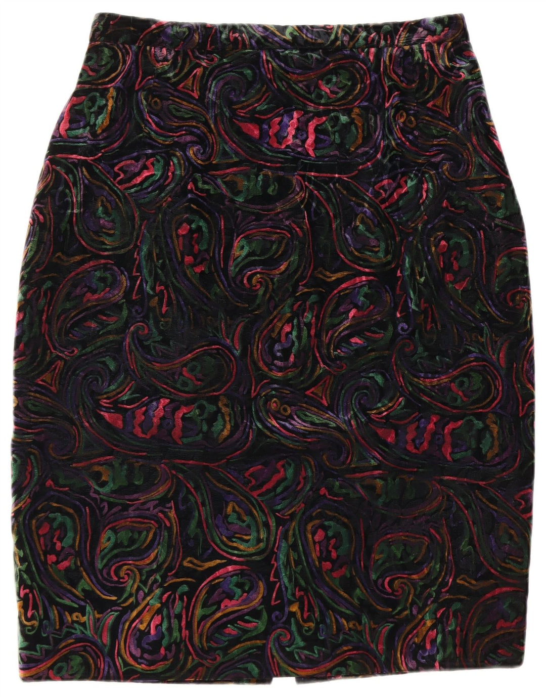 VINTAGE Damski komplet spódnic zapinanych na 1 guzik, UK 12 Medium W32, wielobarwny