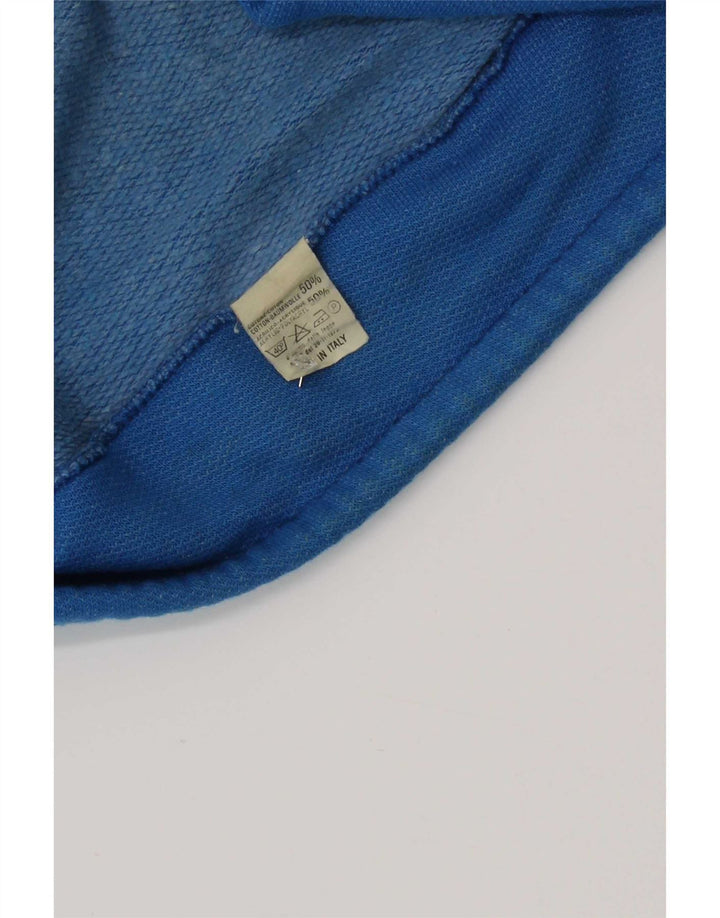 Damska bluza oversize w stylu vintage z grafiką, UK 14, średni niebieski
