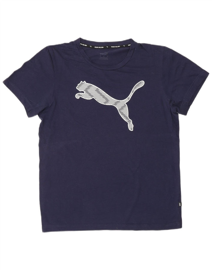 Męska koszulka z grafiką PUMA Top, średnia, granatowa