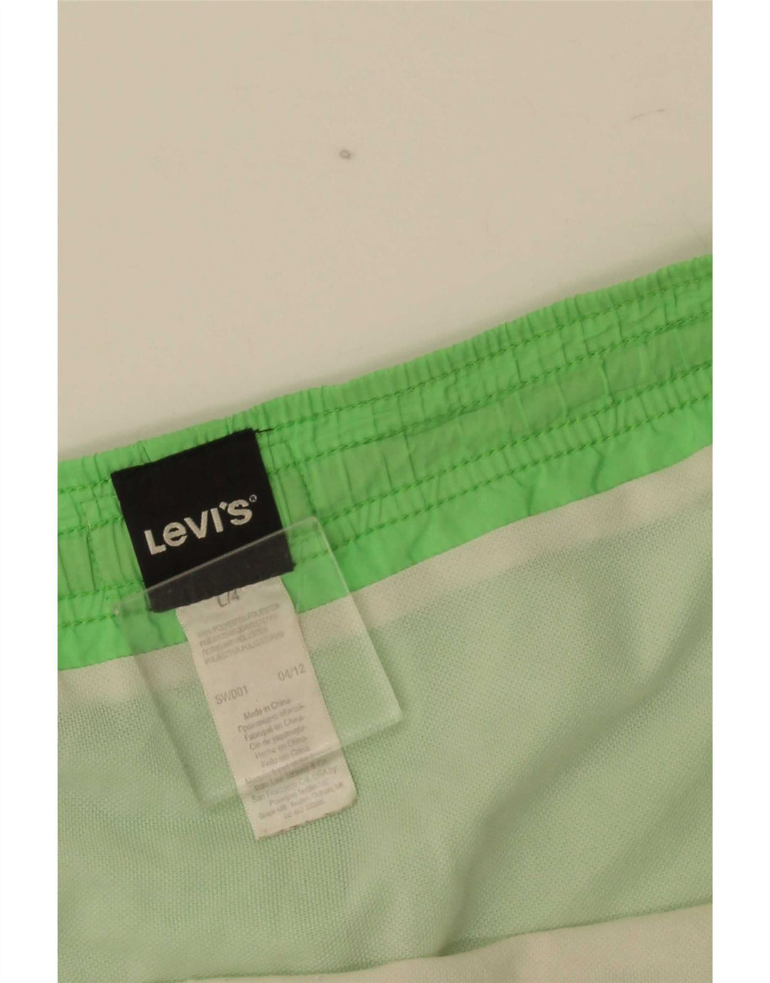 Męskie spodenki kąpielowe Levi's z grafiką, duże, zielone, z poliestru