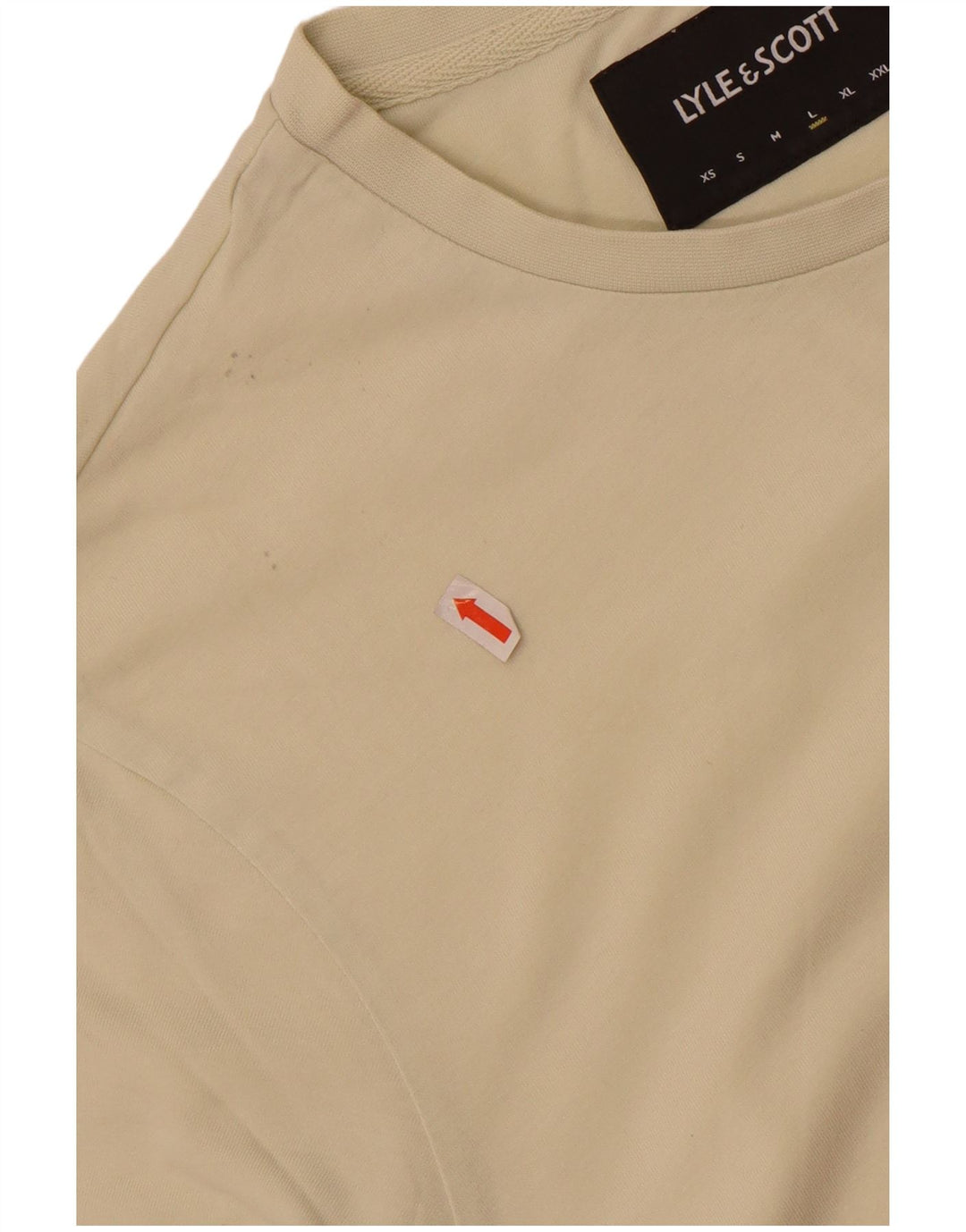 T-shirt męski Lyle & Scott, duży, beżowy, bawełniany