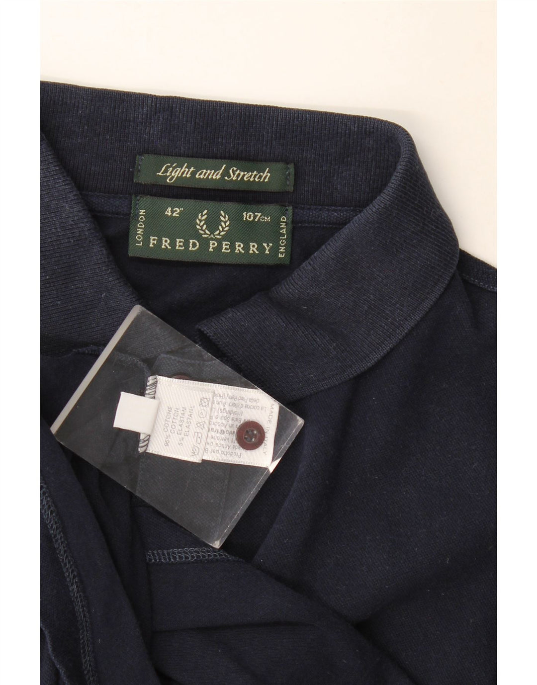 Męska koszulka polo Fred Perry, średnia, granatowa, bawełniana