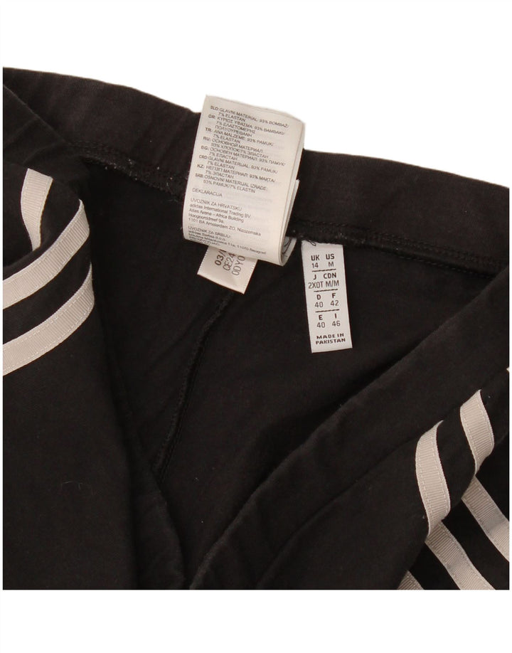 Legginsy damskie Adidas UK 14, średnie, czarne, bawełniane