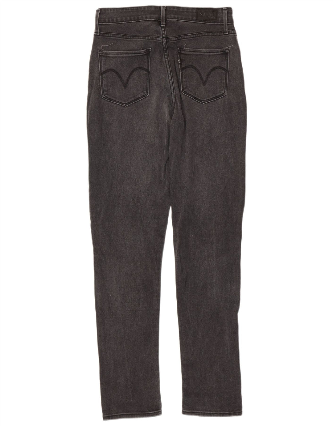 Damskie jeansy skinny ze średnim stanem LEVI'S US 4 Small W27 L32 Szara bawełna