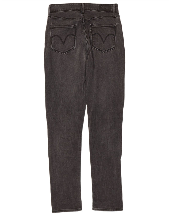 Damskie jeansy skinny ze średnim stanem LEVI'S US 4 Small W27 L32 Szara bawełna