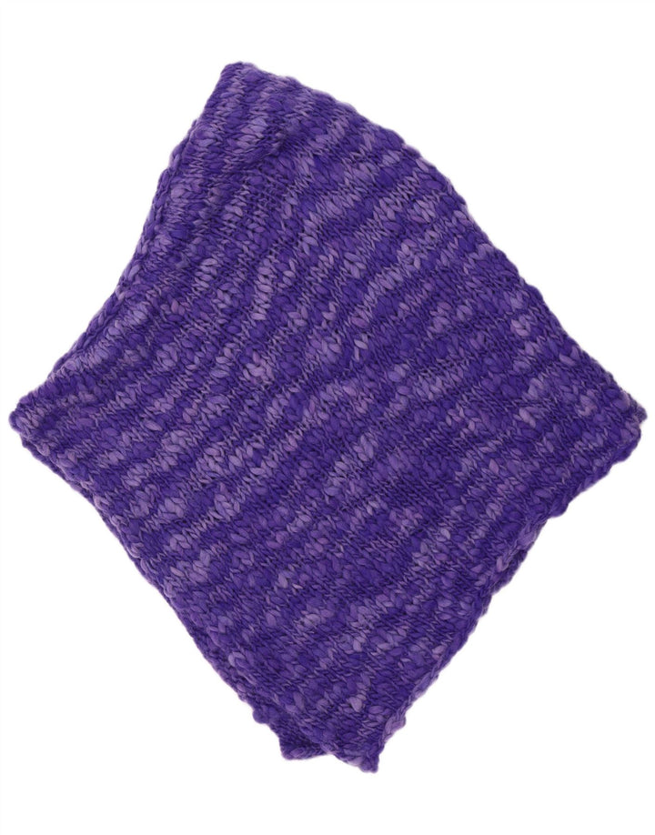 Vintage damski sweter ponczo w jednym rozmiarze, fioletowy nakrapiany