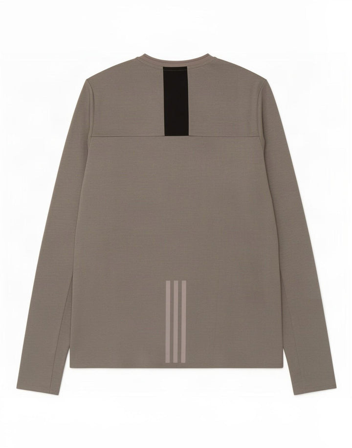 Adidas Męskie Supernova Top z długim rękawem, średnio-szary, nakrapiany