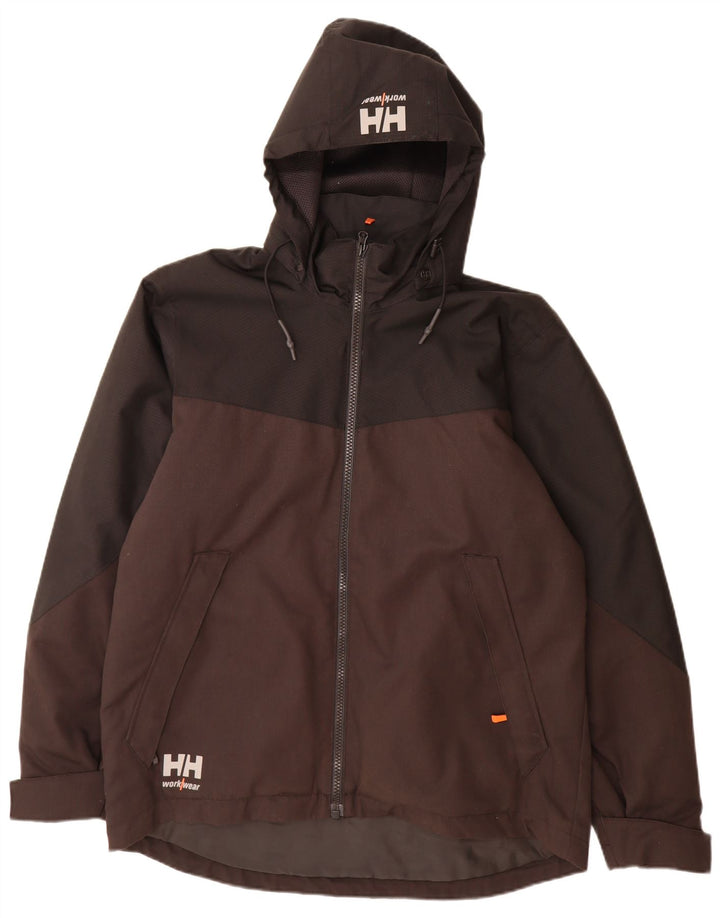 Męska kurtka wiatrówka Helly Hansen z grafiką UK 40, duży, brązowy kolor