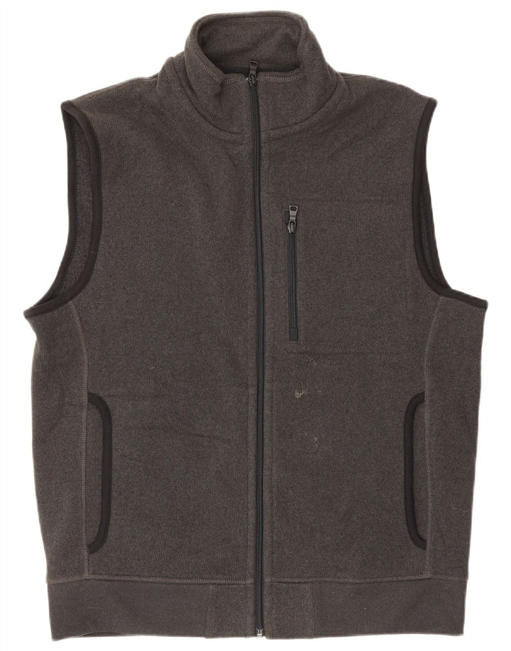 Marks & Spencer Męska bluza dresowa bez rękawów, średnioszara, poliestrowa