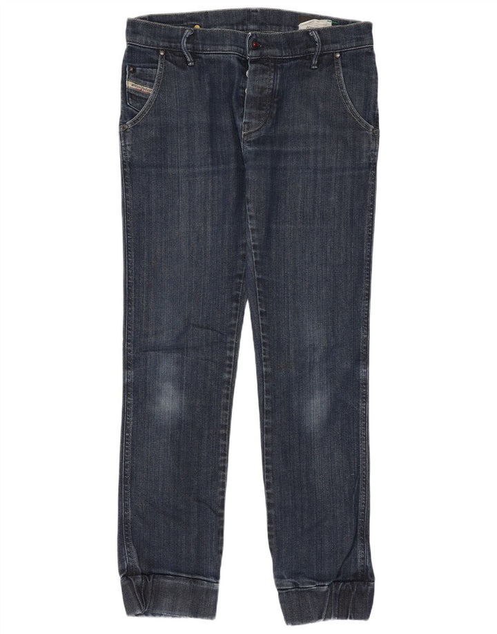 Diesel Damskie Joyze Slim Jeans W27 L28 Niebieskie bawełniane