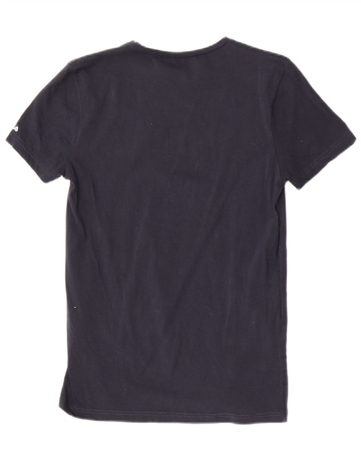T-shirt męski Fila Top, mały, granatowy, bawełniany