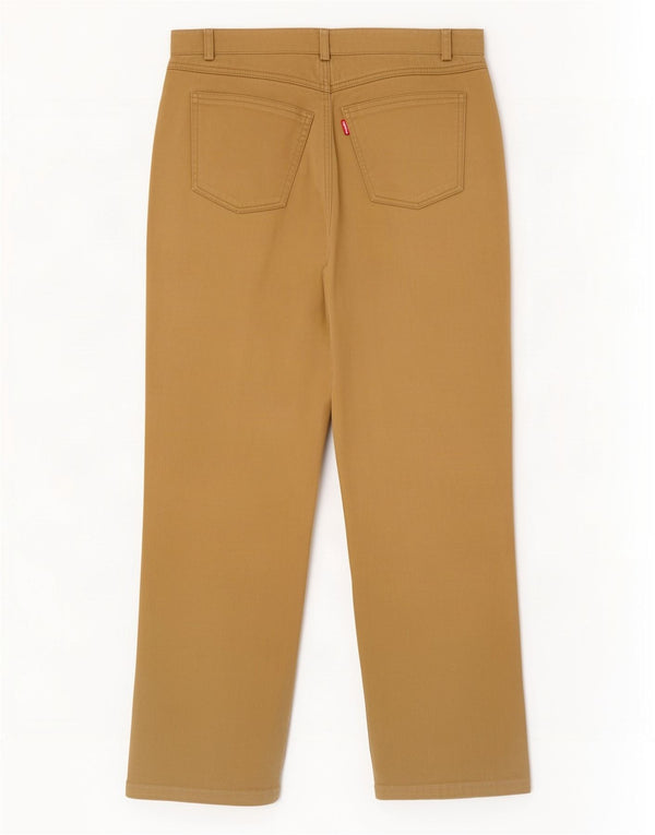 Damskie proste spodnie Burberry EU 40 Medium W28 L27 Brązowa bawełna