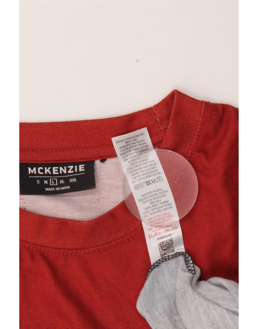 T-shirt męski Mckenzie, duży, czerwony, poliestrowy Tie Dye
