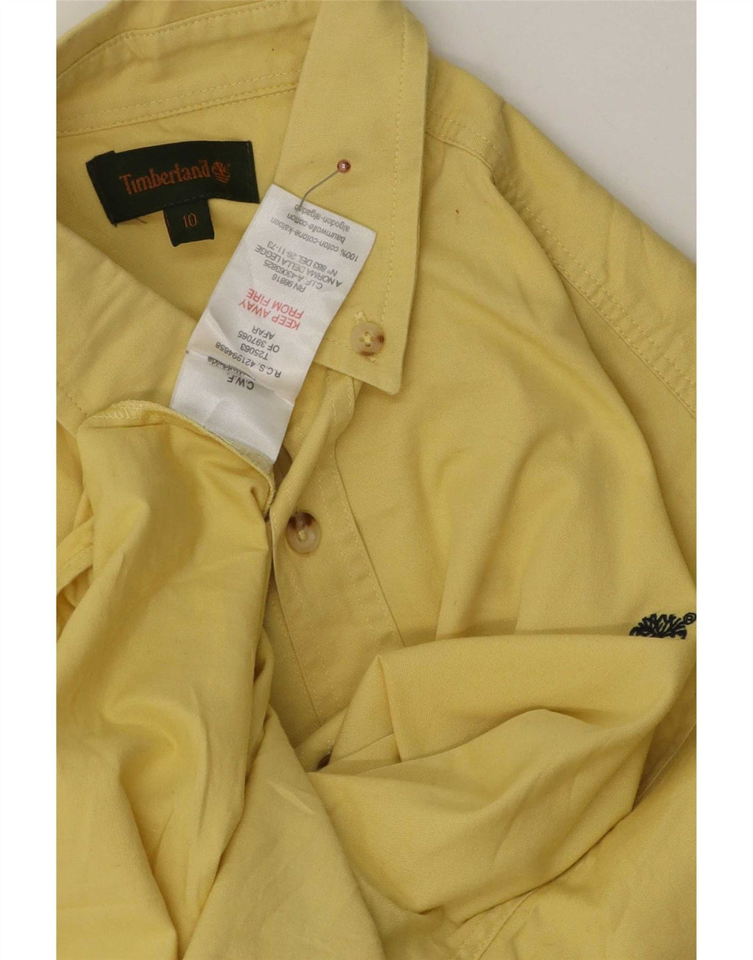 Koszula chłopięca Timberland 9-10 lat, żółta, bawełniana