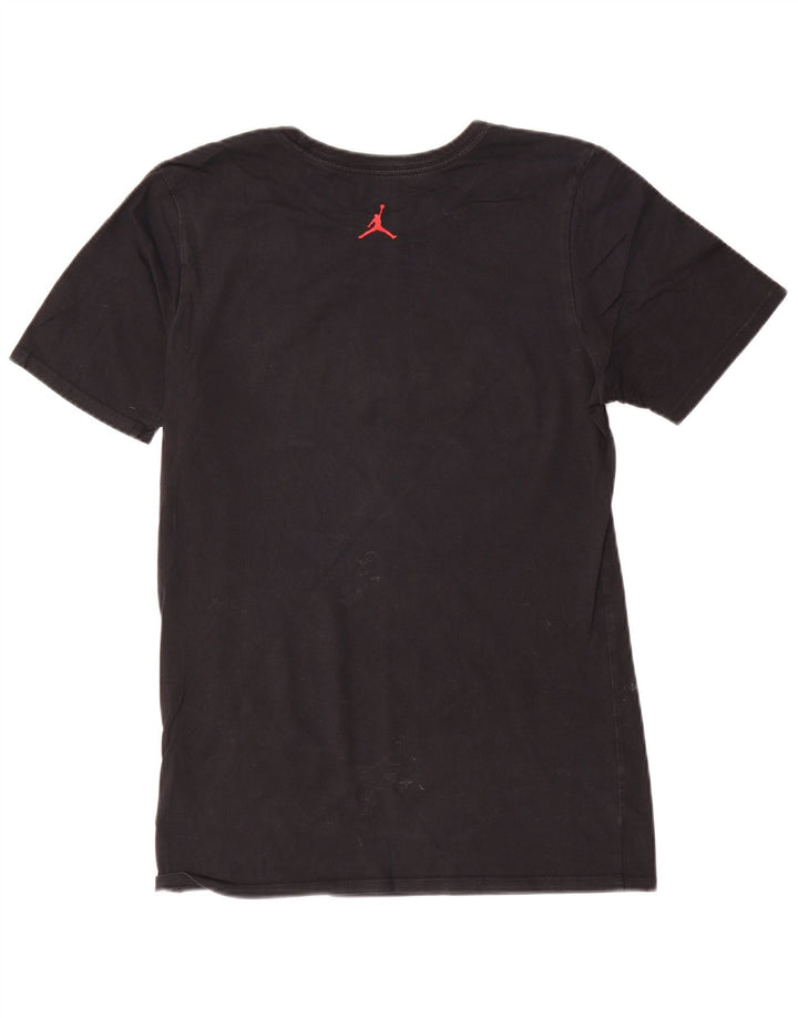 Męski T-shirt z grafiką Jordan, mały, czarny, bawełniany
