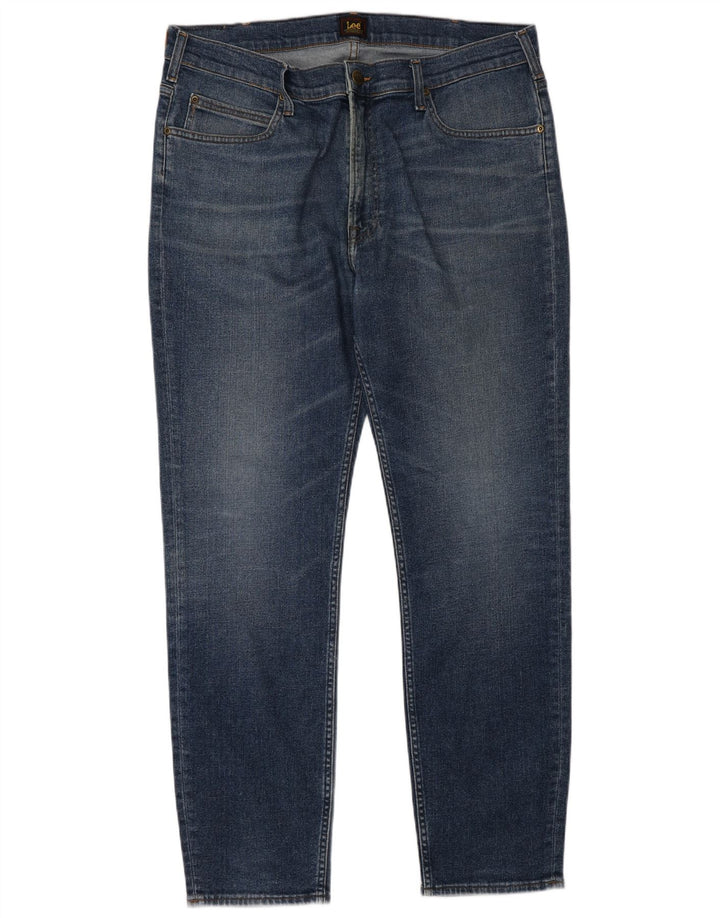 Męskie jeansy Lee Rider Cropped W38 L34 Niebieskie, bawełniane