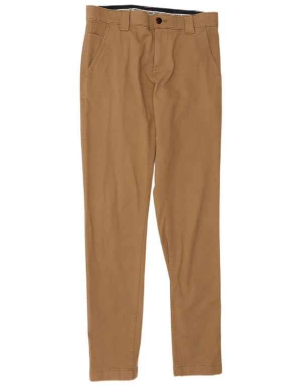 Męskie spodnie chino slim fit TOMMY HILFIGER W30 L34 beżowa bawełna