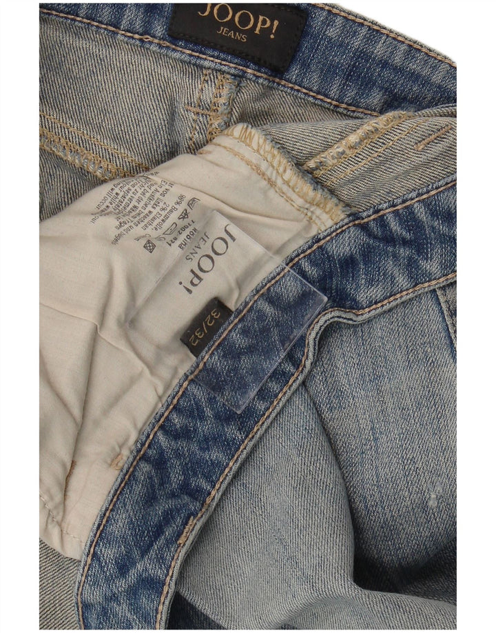 JOOP Womens Straight Jeans W32 L32 Blue Cotton